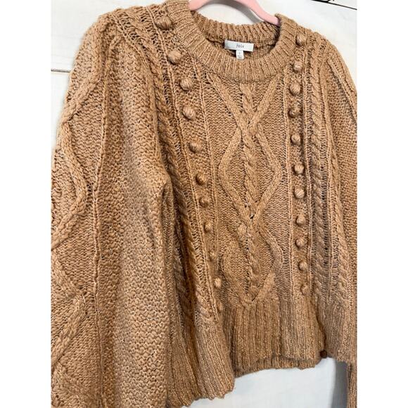 Joie Size SM Wool Sweater Beige Beautiful Detailing Boho Chic Earthy - Picture 5 of 5